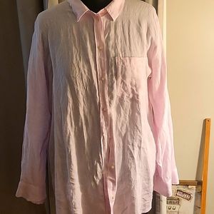 GAP 100% linen button down shirt